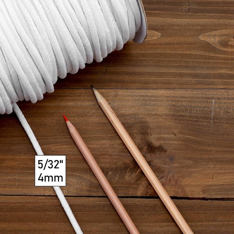 Wowangce 5/32" Firm Synthetic Upholstery Welt Cord Braided Cording for Sewing Synthetic Cord for Upholstery Pillows Welting Applications (60 Yard) - Image 3